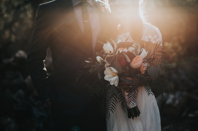 Wedding couple portrait